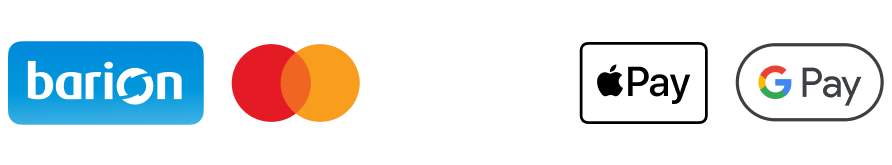 Barion, Mastercard, Visa, Apple Pay, Google Pay